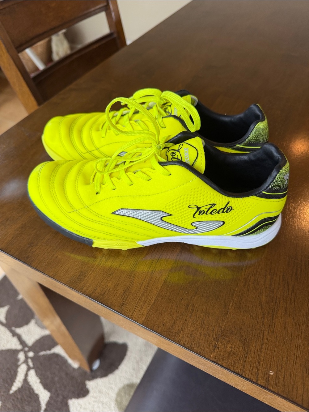 Neon Yellow Kids' Athletic Sneakers
